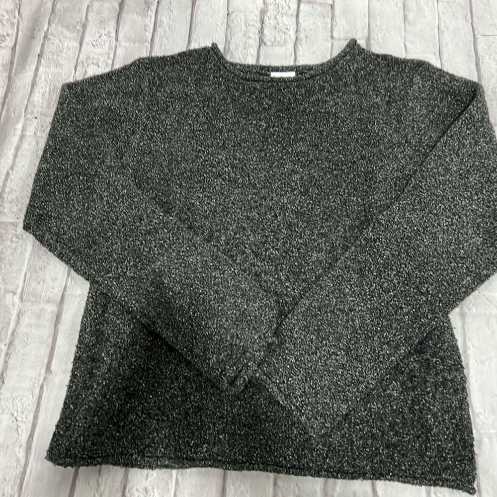 Columbia Size Small grey white speckled sweater